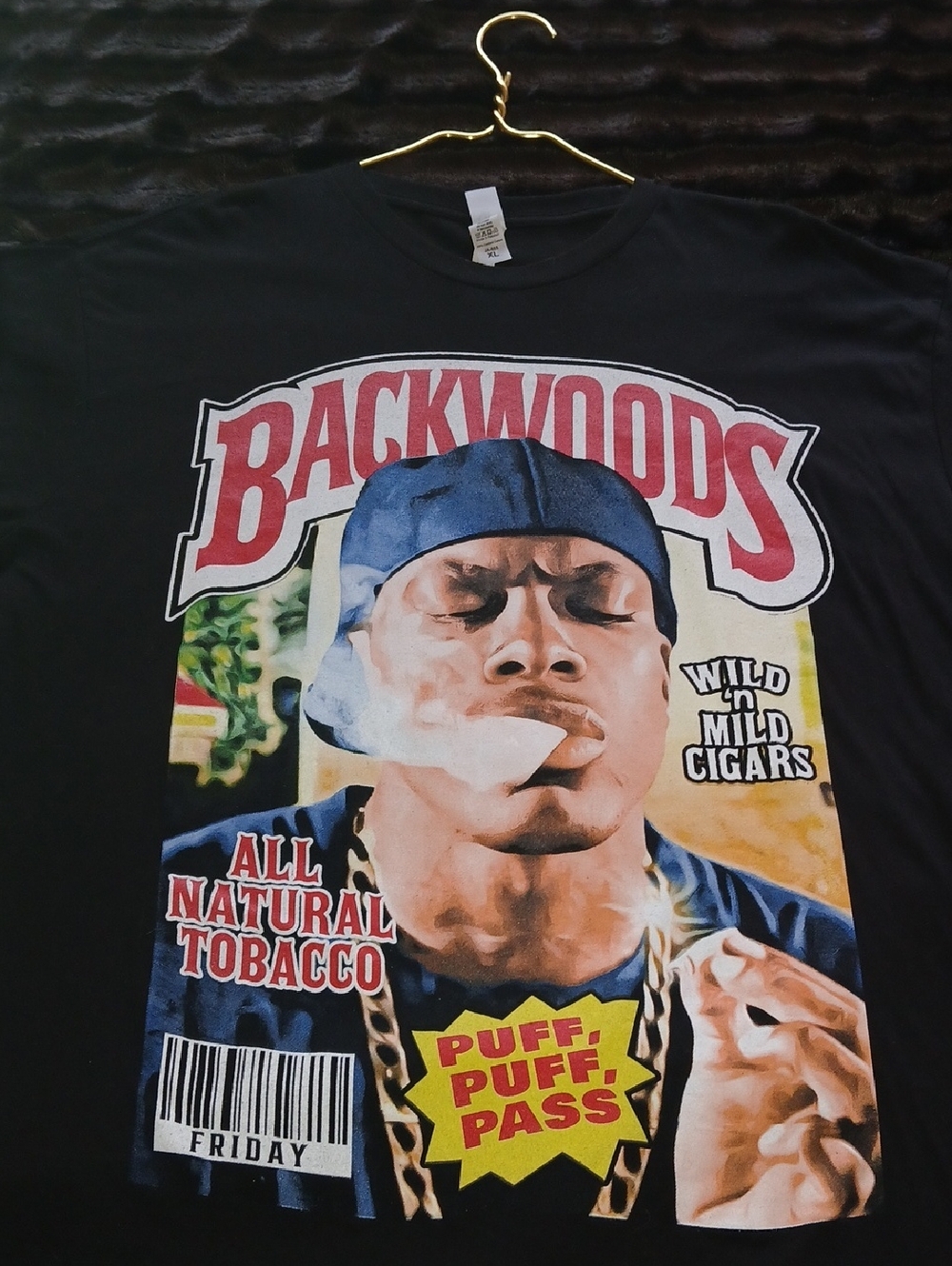 MAKE ME A OFFER! Backwoods Graphic Tee with Multicolor Front Print